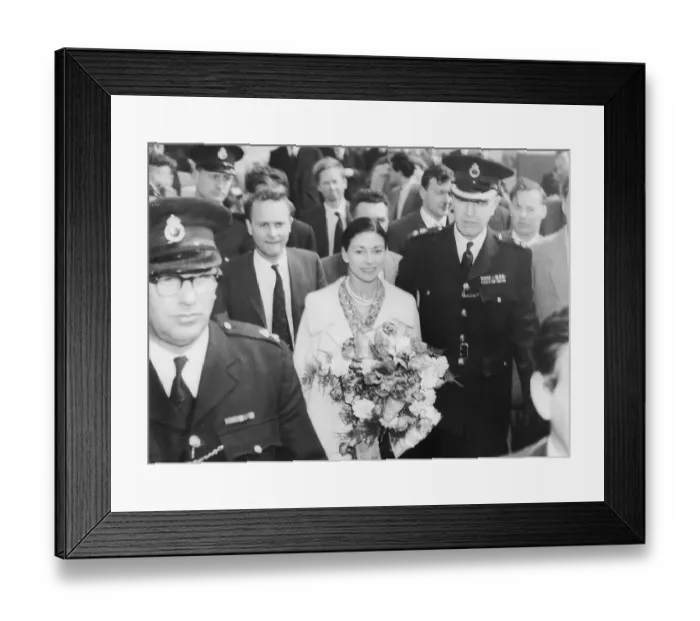 Framed Print : Margot Fonteyn Arrives in London Framed Print : Margot Fonteyn Arrives in London