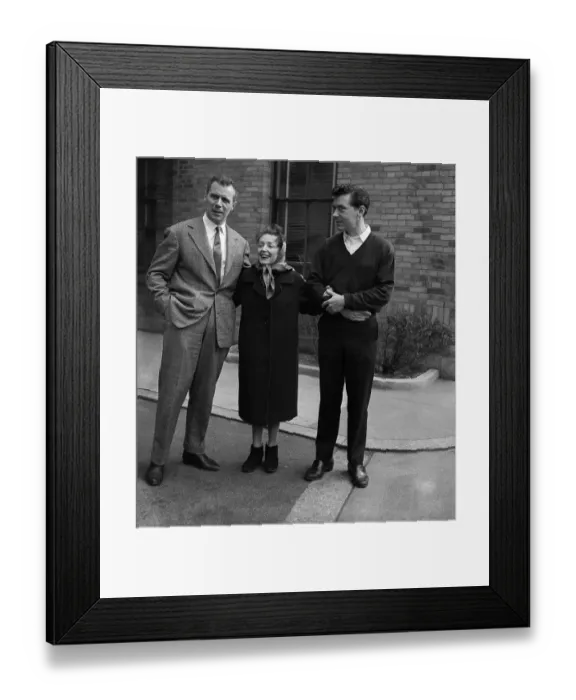 Framed Print : Edith Piaf Being Helped From the Hospital Framed Print : Edith Piaf Being Helped From the Hospital