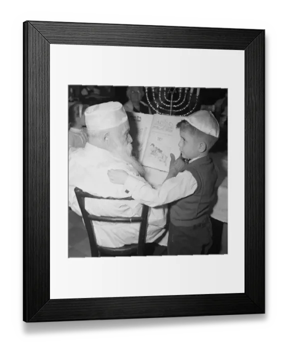 Framed Print : Jewish Child Asks Questions At Passover Framed Print : Jewish Child Asks Questions At Passover