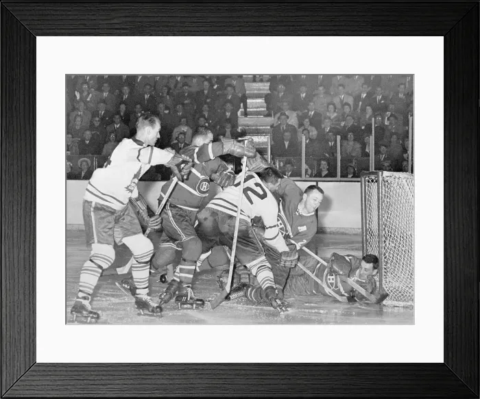 Framed Print : Toronto VS Montreal Hockey Game Framed Print : Toronto VS Montreal Hockey Game