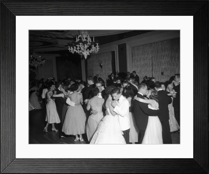 Framed Print : Senior Prom, College; Gen. View Of Dance Framed Print : Senior Prom, College; Gen. View Of Dance
