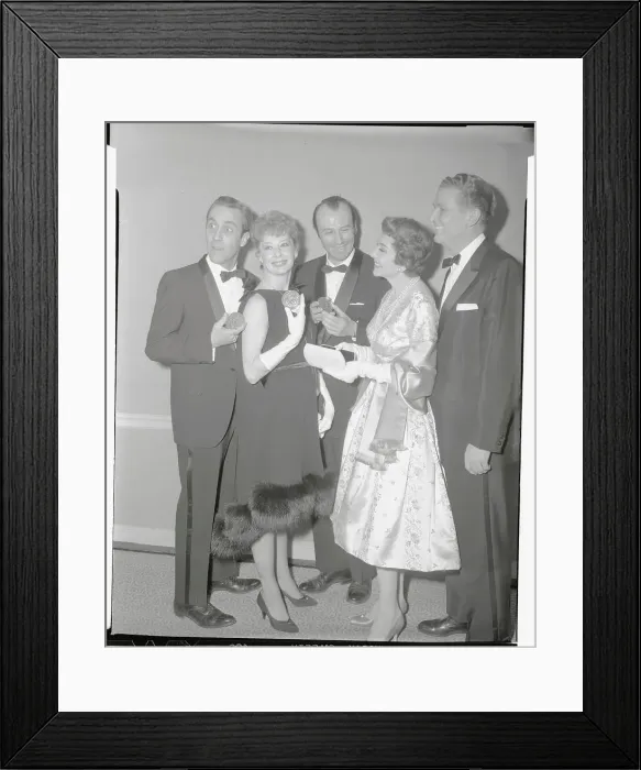 Framed Print : Winners Displaying Their Tony Awards Framed Print : Winners Displaying Their Tony Awards