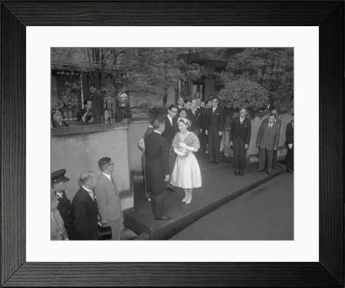 Framed Print : Princess Michiko Leaving Parental Home Framed Print : Princess Michiko Leaving Parental Home