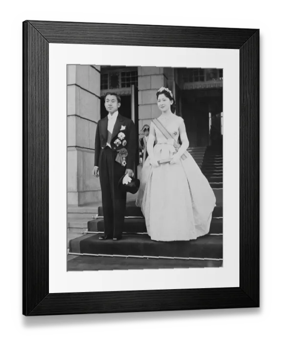 Framed Print : Prince Akihito and Princess Michiko Framed Print : Prince Akihito and Princess Michiko