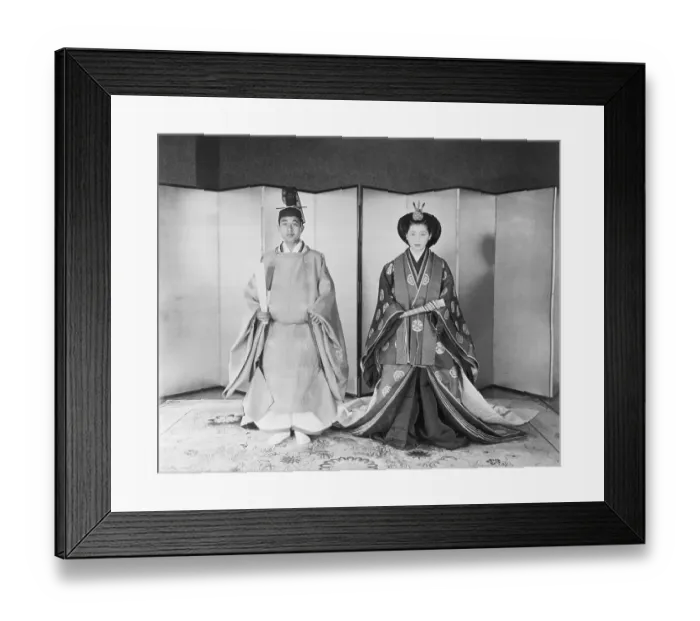 Framed Print : Prince Akihito and Princess Michiko Framed Print : Prince Akihito and Princess Michiko