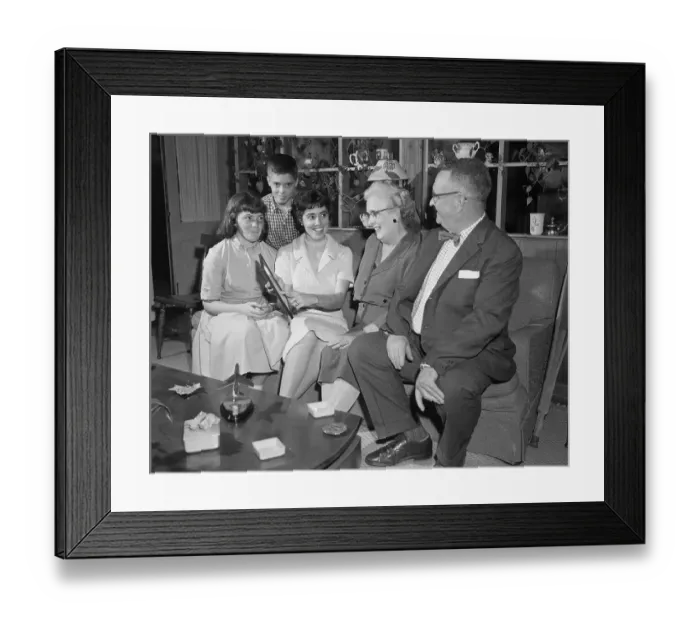 Framed Print : John Glenn's Family Framed Print : John Glenn's Family