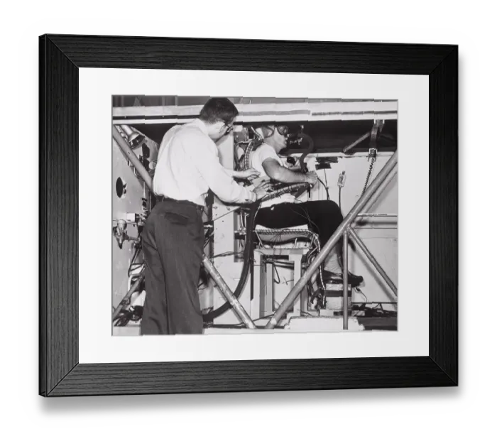 Framed Print : John Glenn, Jr. Training Framed Print : John Glenn, Jr. Training