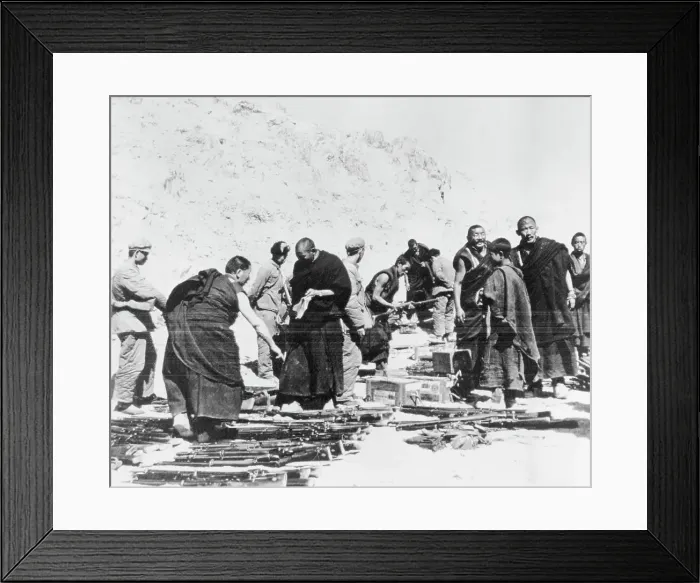 Framed Print : Tibetan Monks Surrender Framed Print : Tibetan Monks Surrender