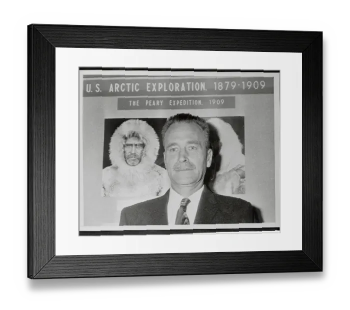 Framed Print : Portrait of Robert E. Peary, Jr Framed Print : Portrait of Robert E. Peary, Jr
