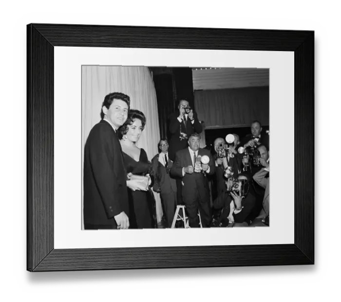 Framed Print : Eddie Fisher and Elizabeth Taylor at Academy Awards Framed Print : Eddie Fisher and Elizabeth Taylor at Academy Awards