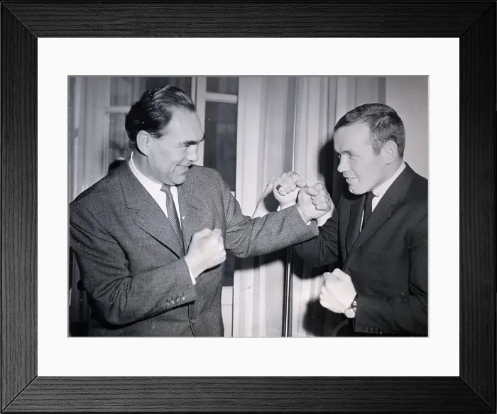 Framed Print : Ingemar Johansson and Max Schmeling Framed Print : Ingemar Johansson and Max Schmeling