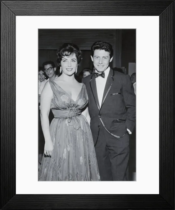 Framed Print : Eddie Fisher and Elizabeth Taylor
