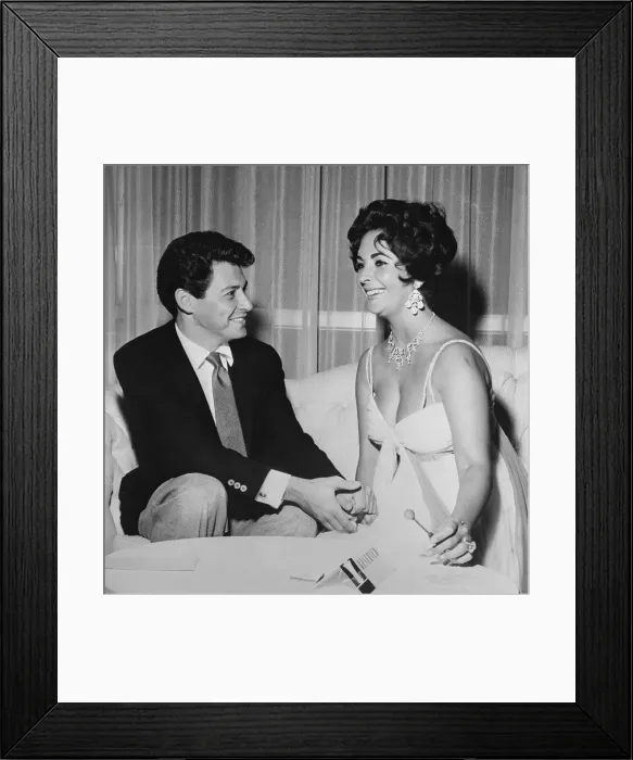 Framed Print : Eddie Fisher and Elizabeth Taylor Framed Print : Eddie Fisher and Elizabeth Taylor