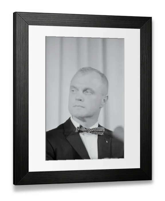 Framed Print : Portrait of John Glenn Framed Print : Portrait of John Glenn