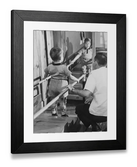 Framed Print : Child Undergoing Physical Therapy Framed Print : Child Undergoing Physical Therapy