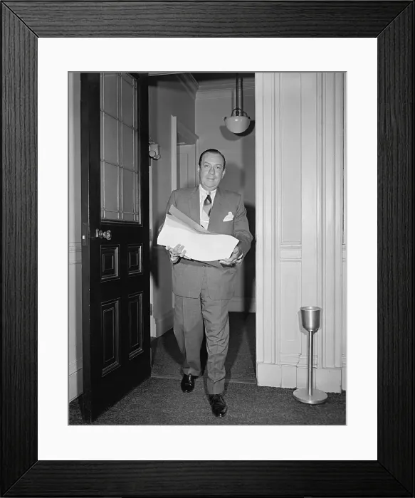 Framed Print : Mayor Robert Wagner Reading Budget Report Framed Print : Mayor Robert Wagner Reading Budget Report