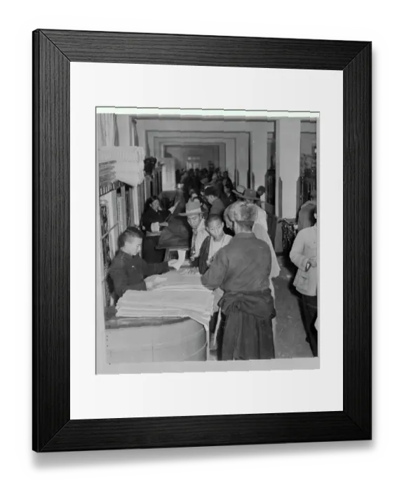 Framed Print : Tibetans Shopping in State Department Store
