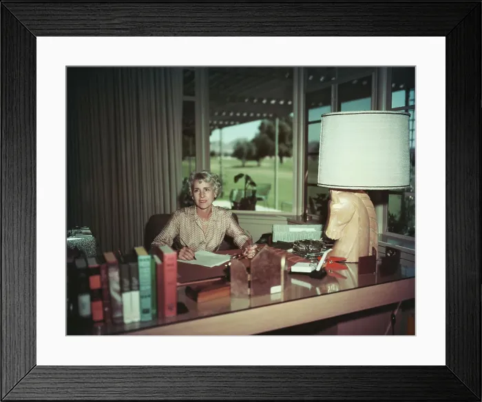 Framed Print : Clare Boothe Luce Sitting at Desk Framed Print : Clare Boothe Luce Sitting at Desk
