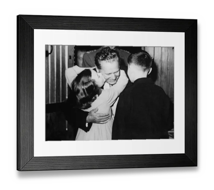 Framed Print : Josip Broz Tito Hugging His Grandchildren Framed Print : Josip Broz Tito Hugging His Grandchildren