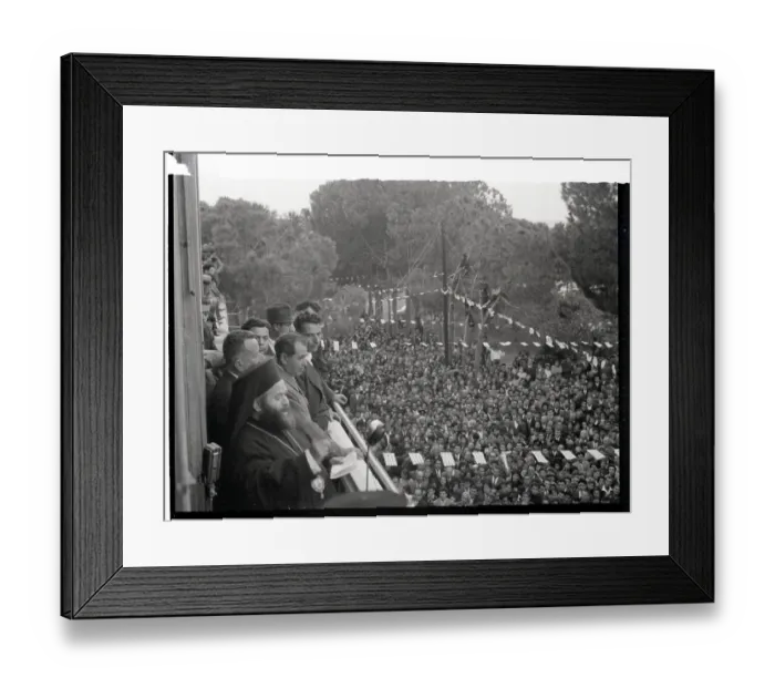 Framed Print : Cypriot Bishop Favors Joining Greece Framed Print : Cypriot Bishop Favors Joining Greece