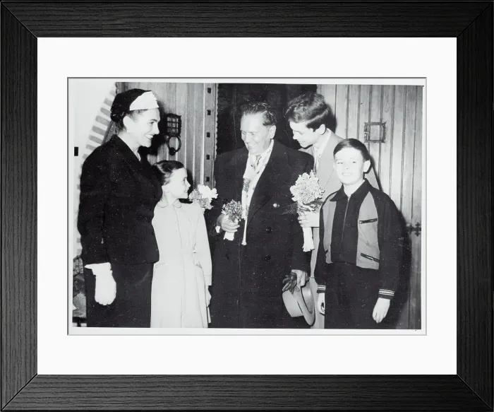 Framed Print : Politician Marshal Tito With Family Members and Friend