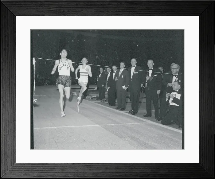 Framed Print : Ron Delany Crossing Finish Line Framed Print : Ron Delany Crossing Finish Line