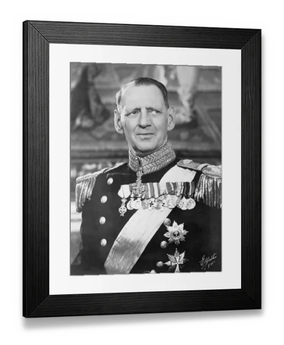 Framed Print : Denmark's King Frederik in Royal Attire