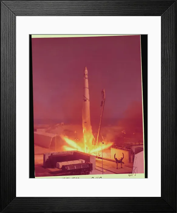 Framed Print : Discoverer I Blasting Off Framed Print : Discoverer I Blasting Off