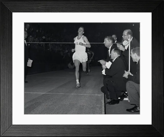 Framed Print : William Dellinger Running in Track and Field Event Framed Print : William Dellinger Running in Track and Field Event