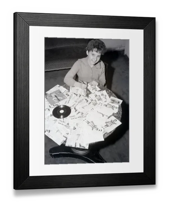 Framed Print : Brenda Lee Busily Autographs Photos Framed Print : Brenda Lee Busily Autographs Photos