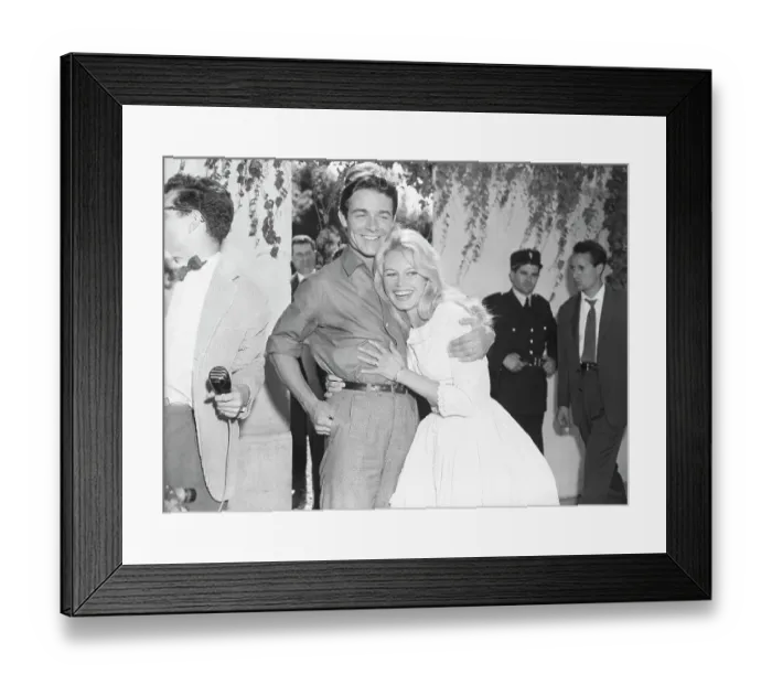 Framed Print : Brigitte Bardot And Jacques Charrier Framed Print : Brigitte Bardot And Jacques Charrier