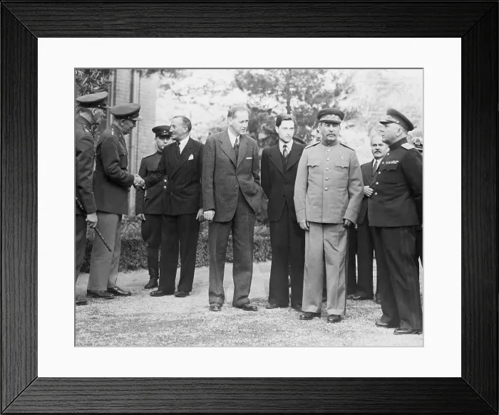 Framed Print : Generals, Stalin, Officials Outside Bldg Framed Print : Generals, Stalin, Officials Outside Bldg