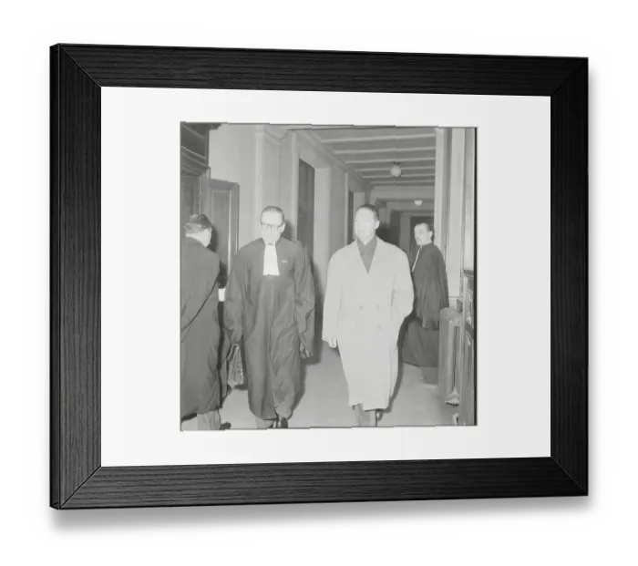 Framed Print : Doctor Maurice Lacour Arriving with His Lawyer Framed Print : Doctor Maurice Lacour Arriving with His Lawyer