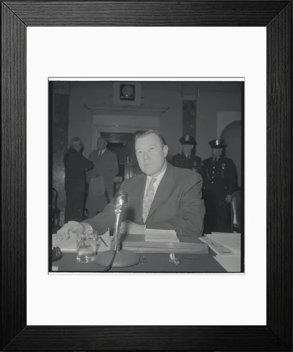 Framed Print : Walter Reuther Sitting at His Desk Framed Print : Walter Reuther Sitting at His Desk