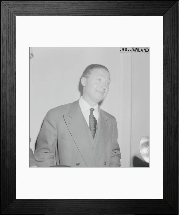 Framed Print : Portrait of Doctor Lacour During Press Conference Framed Print : Portrait of Doctor Lacour During Press Conference