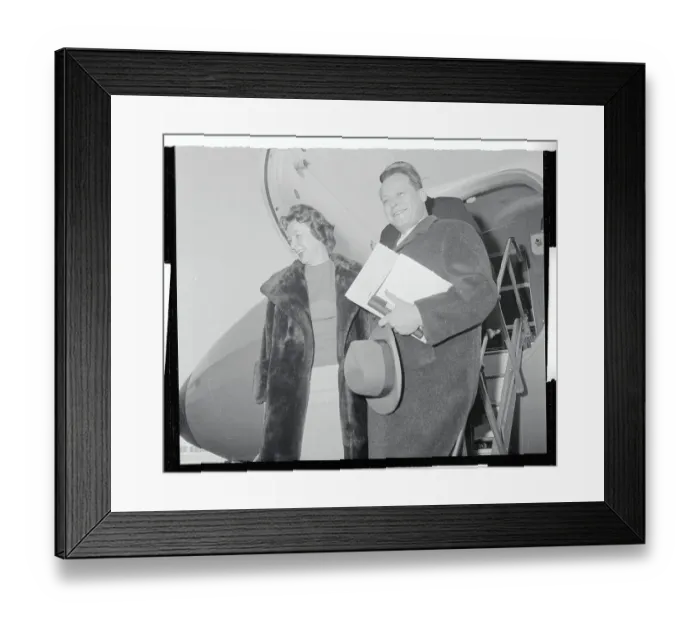 Framed Print : Willy Brandt with His Wife Framed Print : Willy Brandt with His Wife