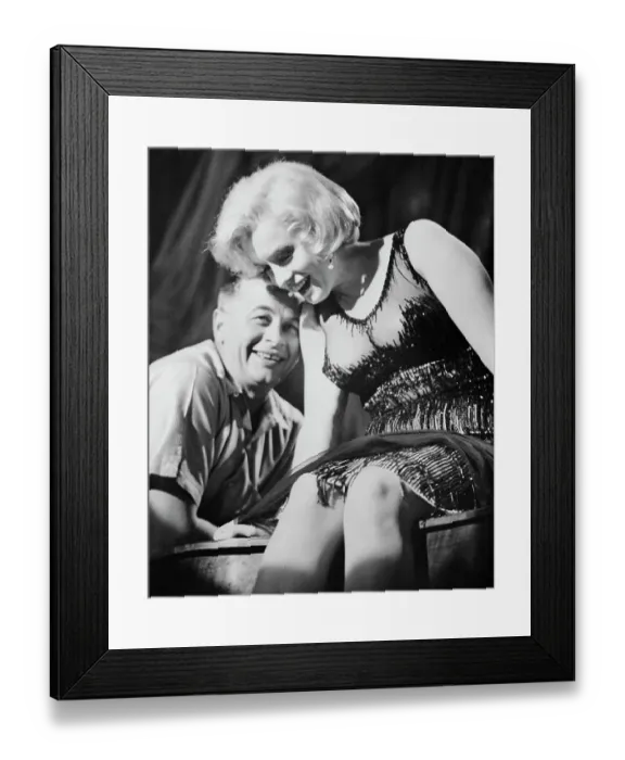 Framed Print : Marilyn Sharing a Laugh