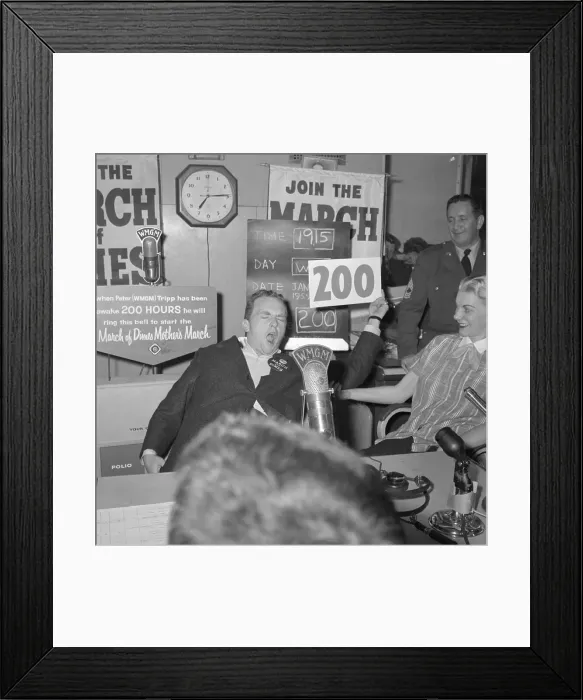 Framed Print : Fundraiser After 200 Hours Without Sleep Framed Print : Fundraiser After 200 Hours Without Sleep