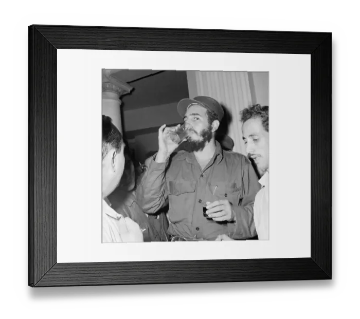 Framed Print : Fidel Castro with Supporters at March to Havana Framed Print : Fidel Castro with Supporters at March to Havana