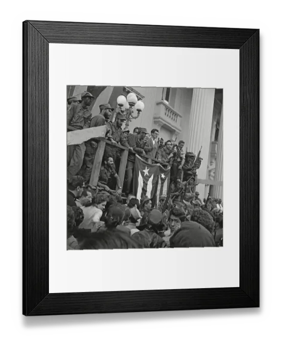 Framed Print : Fidel Castro and Dignitaries on Podium during March to Havana Ceremony Framed Print : Fidel Castro and Dignitaries on Podium during March to Havana Ceremony