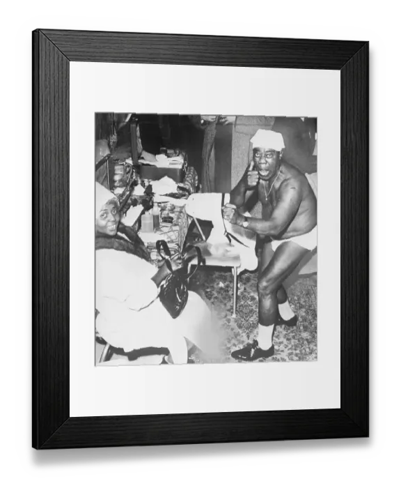 Framed Print : Louis Armstrong Caught in his Underwear Framed Print : Louis Armstrong Caught in his Underwear