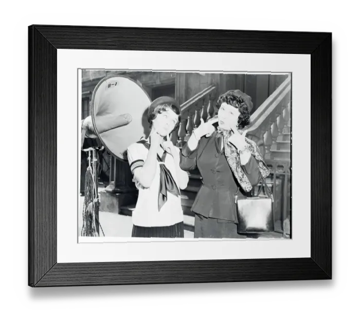 Framed Print : Portrait of Debbie Reynolds and Helen Kane