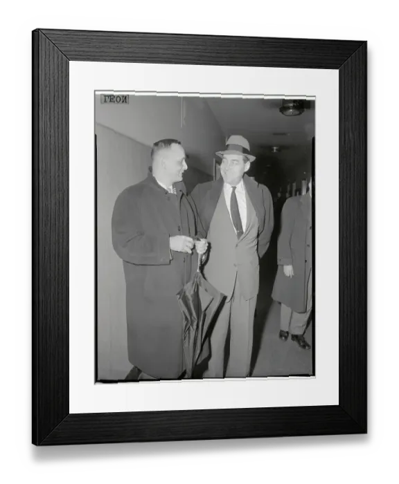 Framed Print : Dan Enright and Jack Barry Having a Conversation Framed Print : Dan Enright and Jack Barry Having a Conversation