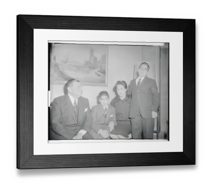 Framed Print : Marta Batista with Two of Her Sons Framed Print : Marta Batista with Two of Her Sons