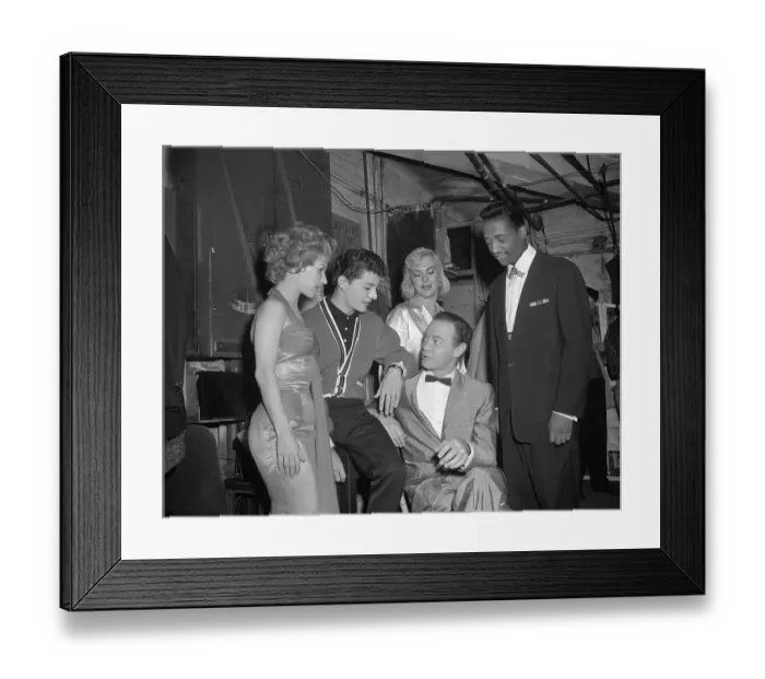 Framed Print : Alan Freed with Singers Framed Print : Alan Freed with Singers