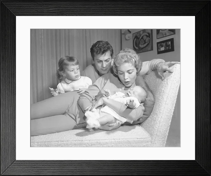 Framed Print : Janet Leigh Holding Jamie Lee Curtis Framed Print : Janet Leigh Holding Jamie Lee Curtis