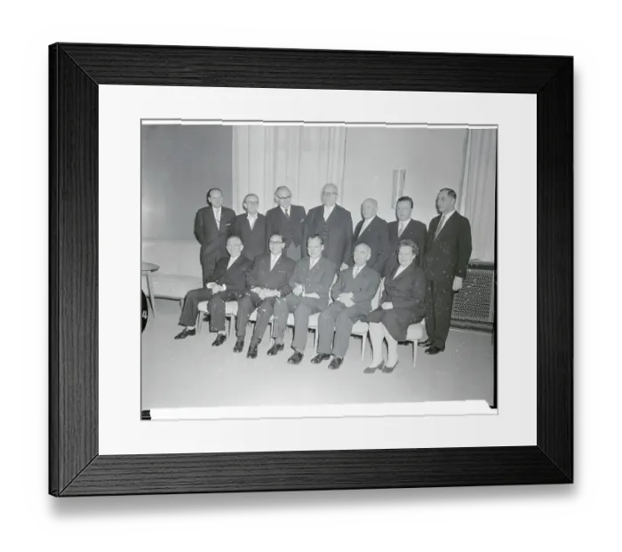 Framed Print : German Leaders Posing for Camera Framed Print : German Leaders Posing for Camera