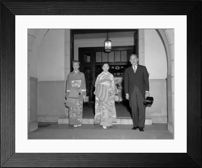 Framed Print : Japanese In Formal Dress Framed Print : Japanese In Formal Dress
