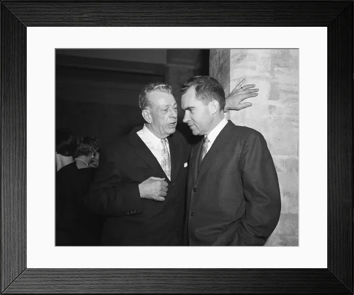 Framed Print : Everett Dirkson and Richard Nixon Talking Framed Print : Everett Dirkson and Richard Nixon Talking