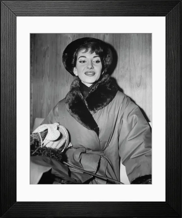 Framed Print : Opera Singer Maria Callas Arrives in New York Framed Print : Opera Singer Maria Callas Arrives in New York